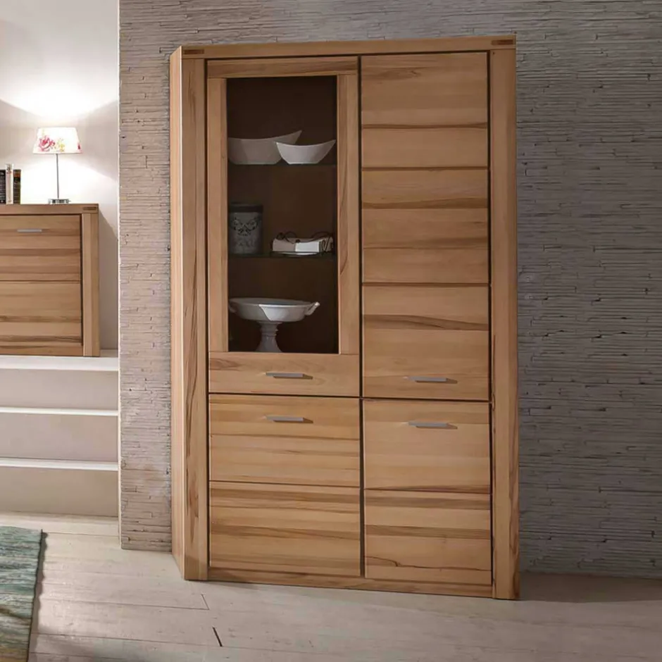 Wohnzimmerschrank|Massivholz Schränke*Pharao24 Wohnzimmervitrine Pronita