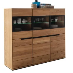 Pharao24 Wohnzimmervitrine Sisam> Vitrinenschrank|Highboards