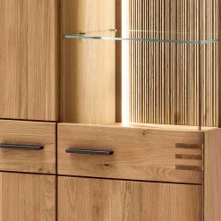 Wohnzimmerschrank|Massivholz Schränke*Pharao24 Wohnzimmervitrine Wupnia