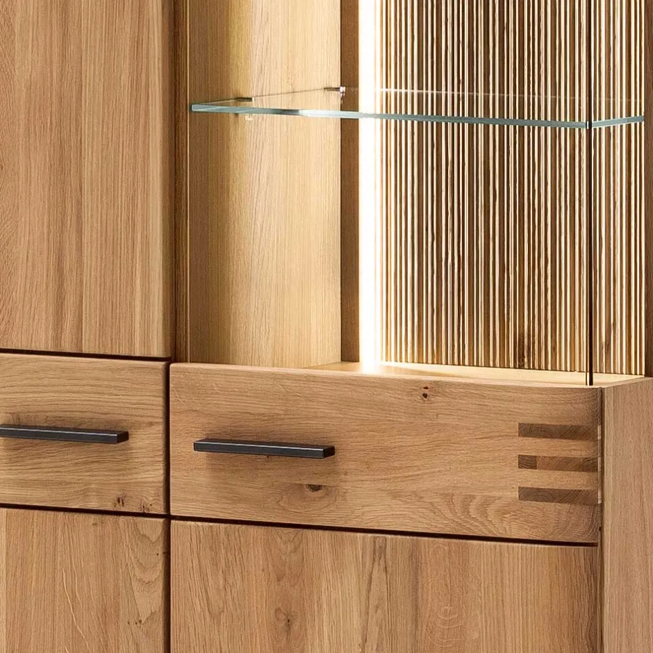 Wohnzimmerschrank|Massivholz Schränke*Pharao24 Wohnzimmervitrine Wupnia