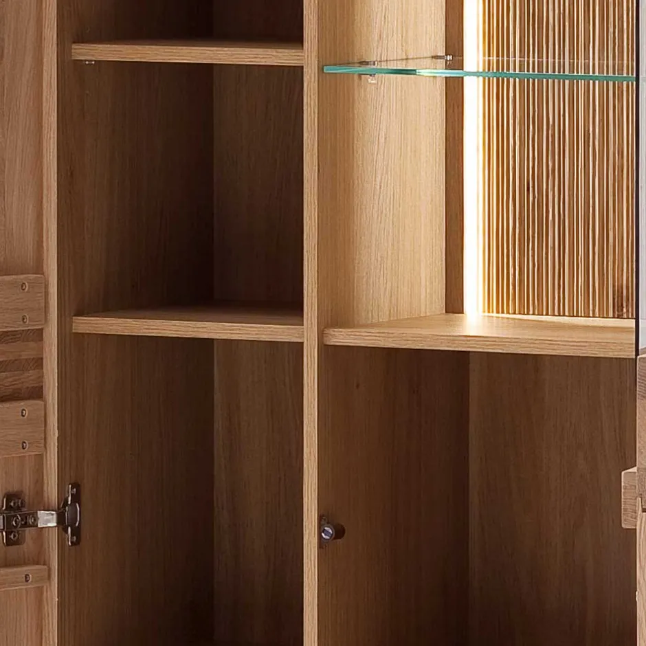 Wohnzimmerschrank|Massivholz Schränke*Pharao24 Wohnzimmervitrine Wupnia