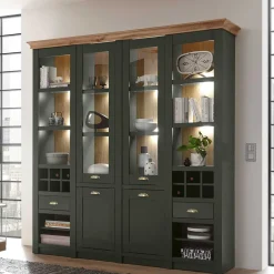 Wohnzimmervitrinen*Pharao24 Wohnzimmervitrinenschrank Vashina