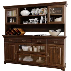 Pharao24 Wohnzimmervitrinenschrank Valhion> Massivholz Schränke|Wohnzimmervitrinen