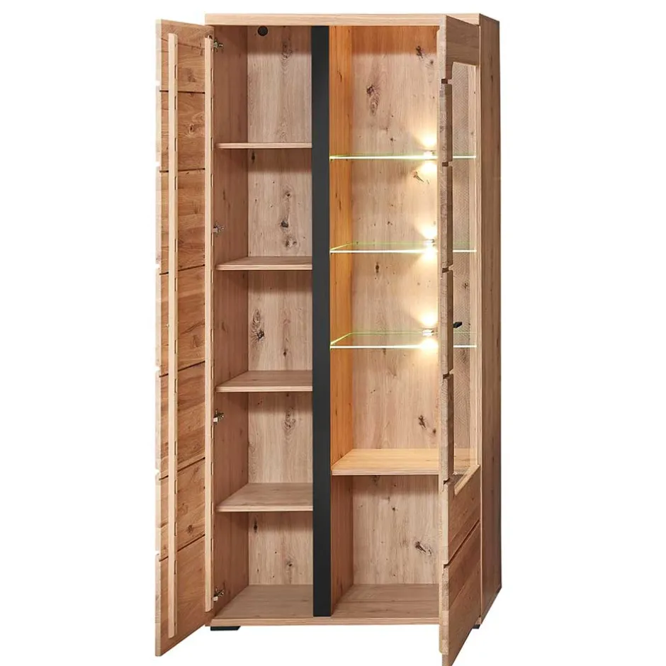 Vitrinenschrank|Wohnzimmervitrinen*Pharao24 Wohnzimmervitrinenschrank Sebetino
