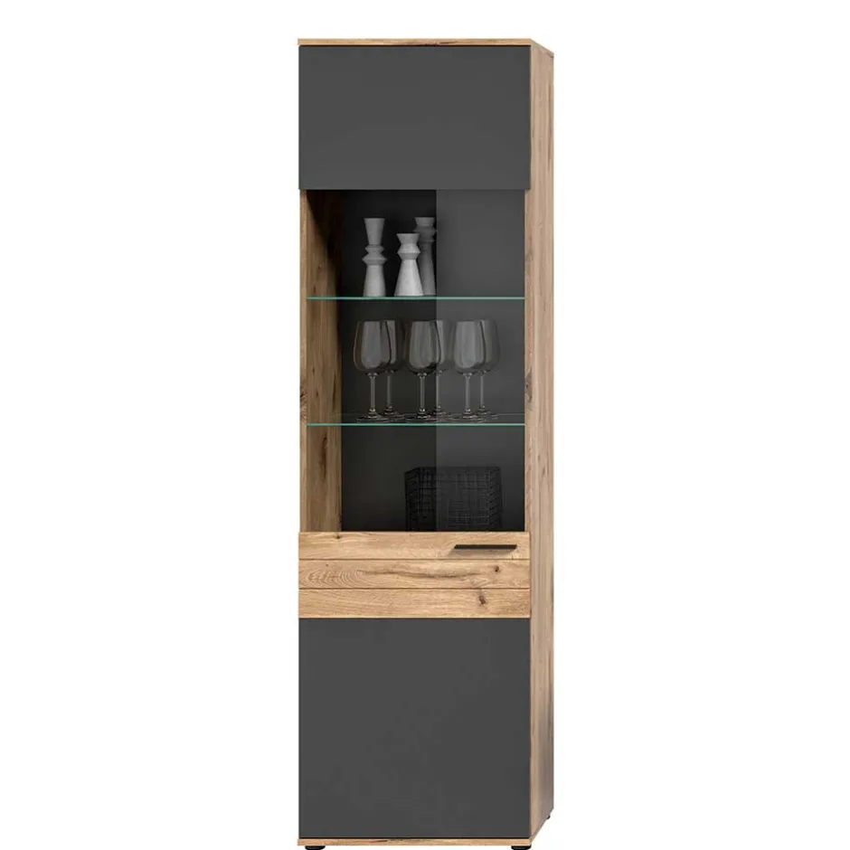 Vitrinenschrank|Stauraumvitrinen*Pharao24 Wohnzimmervitrinenschrank Plestna