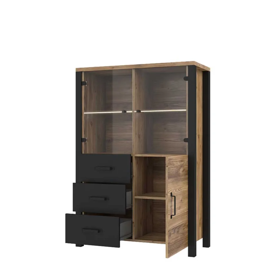 Pharao24 Wohnzimmervitrinenschrank Zepp> Vitrinenschrank|Highboards