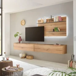 Wohnwand 300 Cm|Moderne Wohnwände*Pharao24 Wohnzimmerwand Castilla