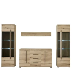 Moderne Wohnwände|Wohnwand 250 Cm*Pharao24 Wohnzimmerwand Cemutra