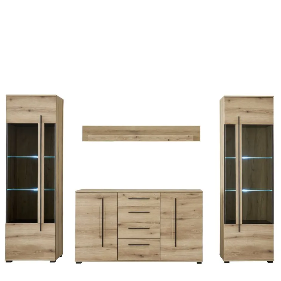 Moderne Wohnwände|Wohnwand 250 Cm*Pharao24 Wohnzimmerwand Cemutra