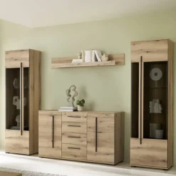 Moderne Wohnwände|Wohnwand 250 Cm*Pharao24 Wohnzimmerwand Cemutra