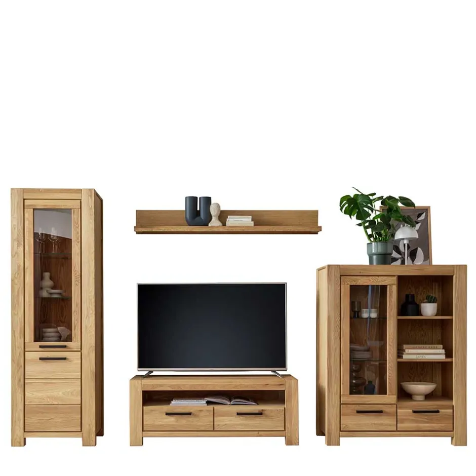 Pharao24 Wohnzimmerwand Crystoga> Wohnwand 300 Cm|Moderne Wohnwände