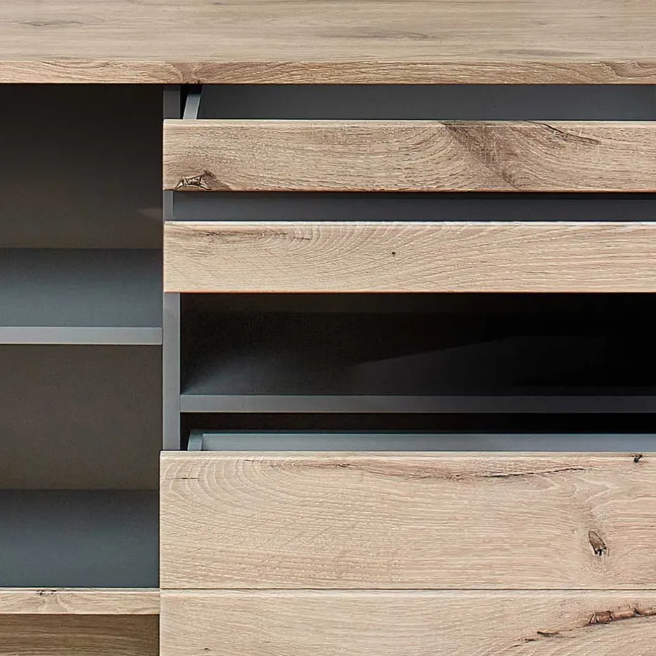 Pharao24 Wohnzimmerwand Griffin> Wohnzimmerschrank|Wohnwand 300 Cm