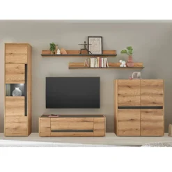 Wohnwand 300 Cm|Moderne Wohnwände*Pharao24 Wohnzimmerwand modern Castilla