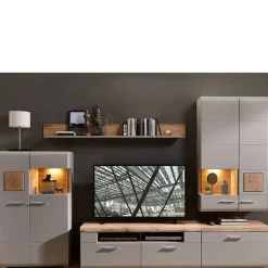 Wohnwand 300 Cm|Moderne Wohnwände*Pharao24 Wohnzimmerwohnwand Accadira