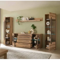 Wohnwand 300 Cm|Moderne Wohnwände*Pharao24 Wohnzimmerwohnwand Cemutra