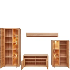 Wohnzimmerschrank|Wohnwand 300 Cm*Pharao24 Wohnzimmerwohnwand Dressed