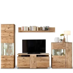 Wohnwand 300 Cm|Moderne Wohnwände*Pharao24 Wohnzimmerwohnwand Lamanda