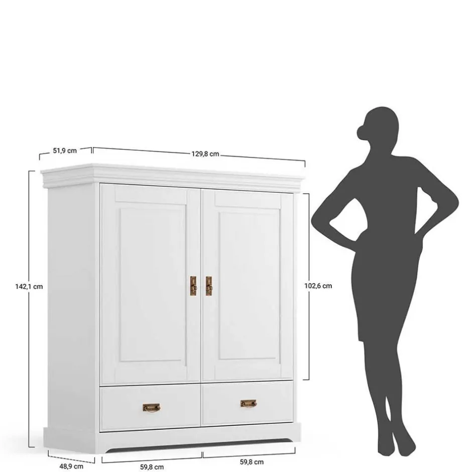 Pharao24 Wäscheschrank Aluko> Wäscheschrank