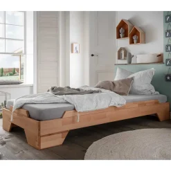 Pharao24 90x200 cm Stapelbett Losandas> Einzelbetten|Massivholzbetten