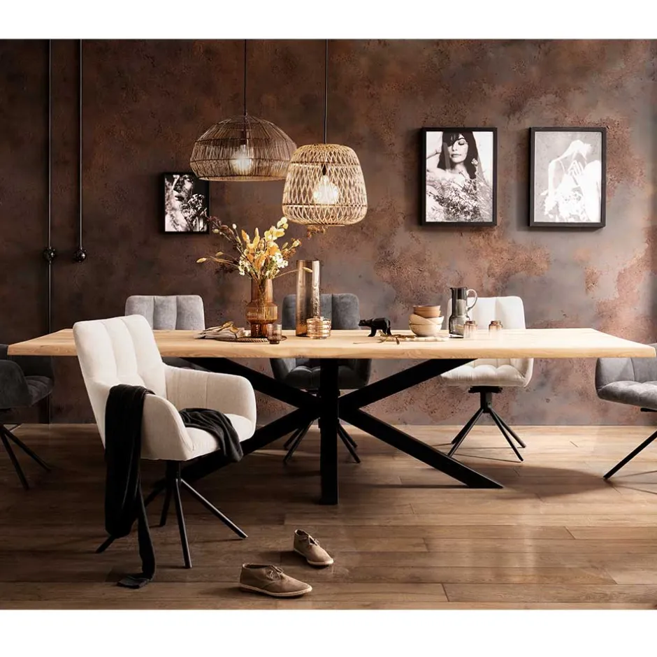 Pharao24 XL Esszimmertisch Ortensia> Küchentisch|Massivholztische