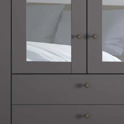 Drehtürenschränke*Pharao24 XL Kleiderschrank mit Spiegeln Hierro