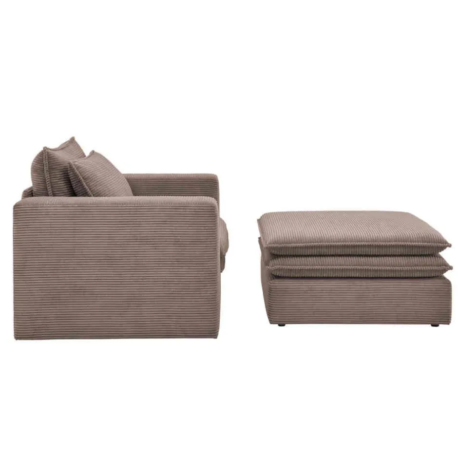 Relaxsessel*Pharao24 XL Sessel mit Hocker Mejan