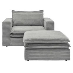 Relaxsessel*Pharao24 XL Sessel und Hocker Zipna