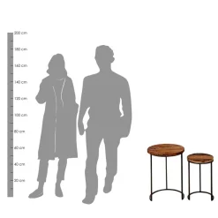 Telefontische*Pharao24 Zwei Beistelltische Luise