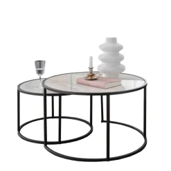 Beistelltische|Couchtische*Pharao24 Zwei Sofatische Melanie