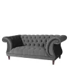 Pharao24 Zweiersofa Anthrazit Romina> Wohnzimmercouch|2 Sitzer Sofa