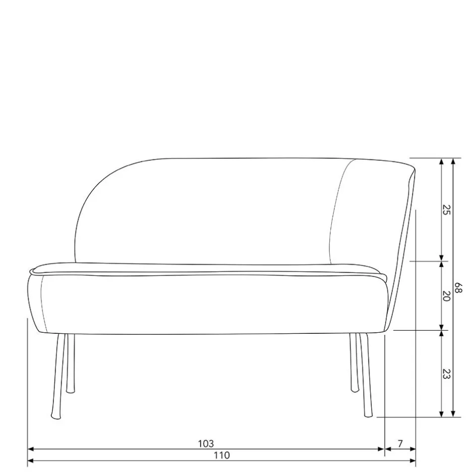 2 Sitzer Sofa*Pharao24 Zweiersofa Gifion