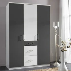 Pharao24 Zweifarbiger Kleiderschrank Tolofoa> Jugendkleiderschrank