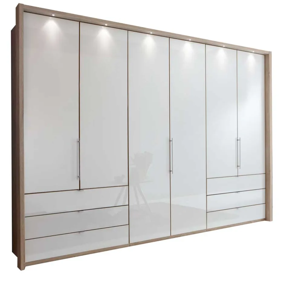 Pharao24 Zweifarbiger Kleiderschrank Andryas> Kleiderschränke|Schlafzimmerschränke