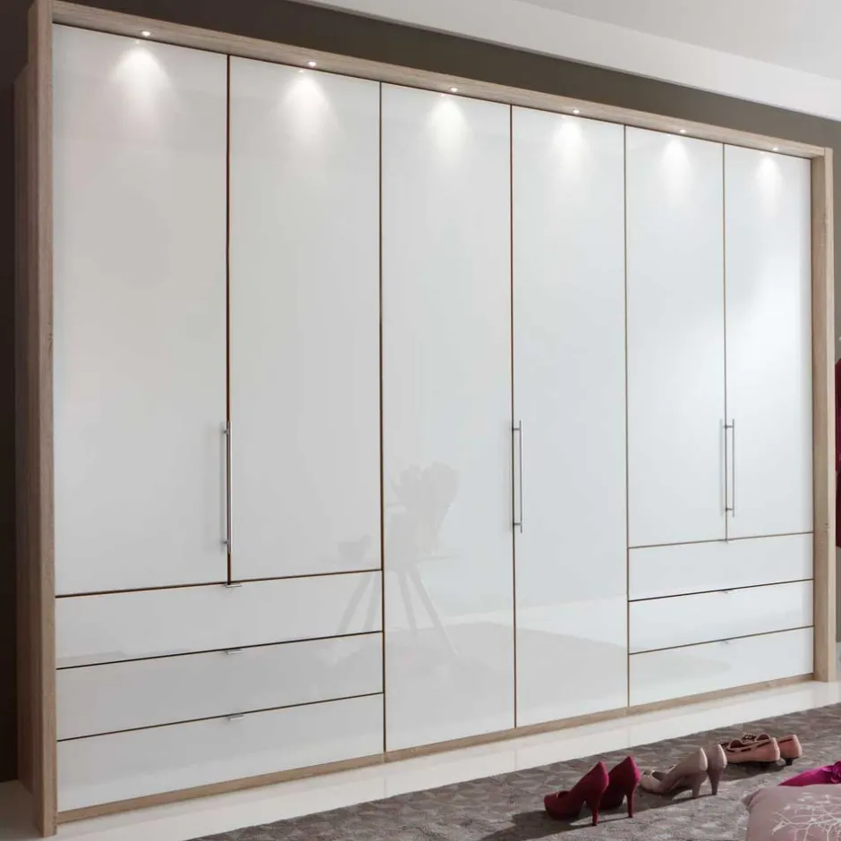 Pharao24 Zweifarbiger Kleiderschrank Andryas> Kleiderschränke|Schlafzimmerschränke