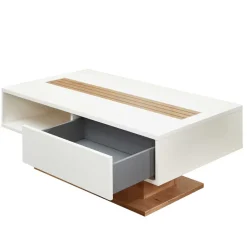 Wohnzimmertisch|Couchtische*Pharao24 Zweifarbiger Wohnzimmertisch Luzie