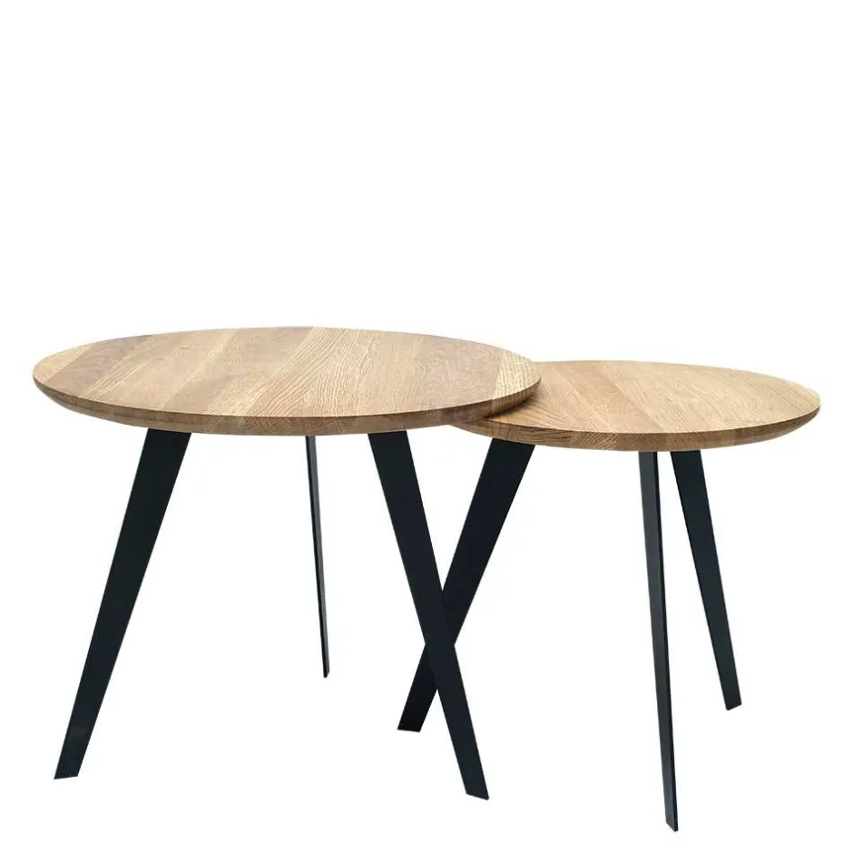 Beistelltische*Pharao24 Zweisatz Tisch Haikon