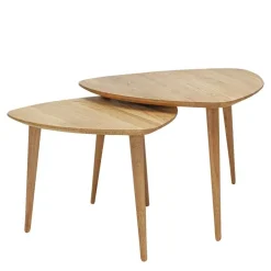 Massivholztische|Wohnzimmertisch*Pharao24 Zweisatz Tische Solida