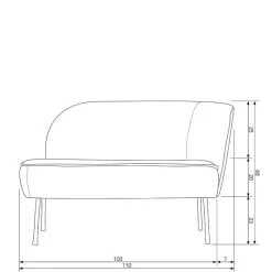 Pharao24 Zweisitzer Lounge Sofa Merkur><noscript><img width=