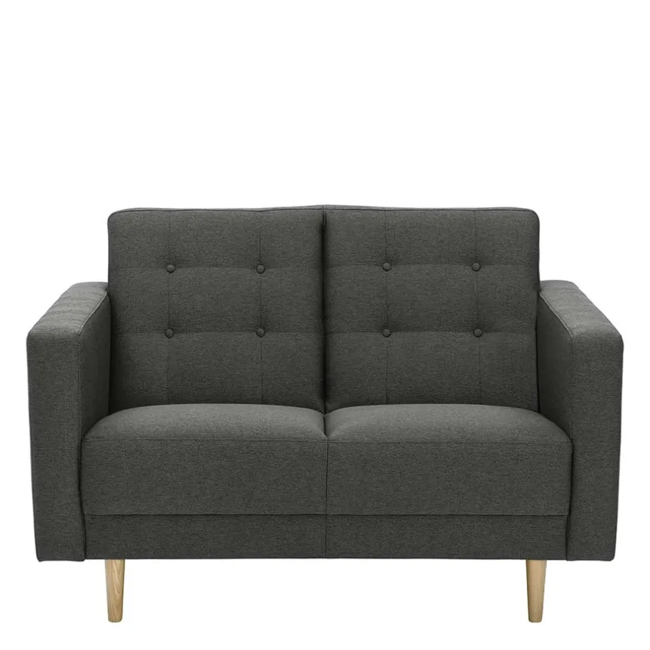 Pharao24 Zweisitzer Sofa Anthrazit Loytima> Wohnzimmercouch|Einzelsofa