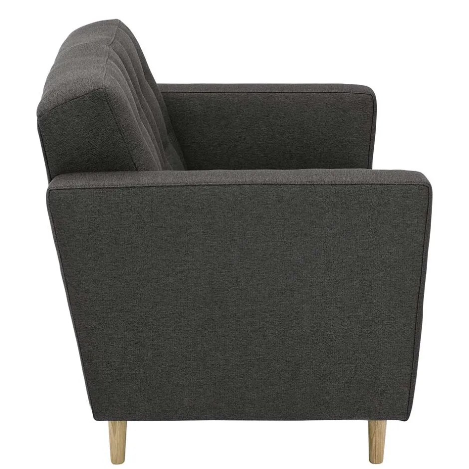 Pharao24 Zweisitzer Sofa Anthrazit Loytima> Wohnzimmercouch|Einzelsofa