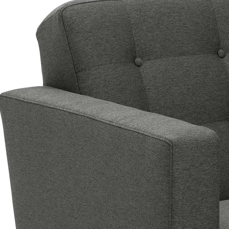 Pharao24 Zweisitzer Sofa Anthrazit Loytima> Wohnzimmercouch|Einzelsofa