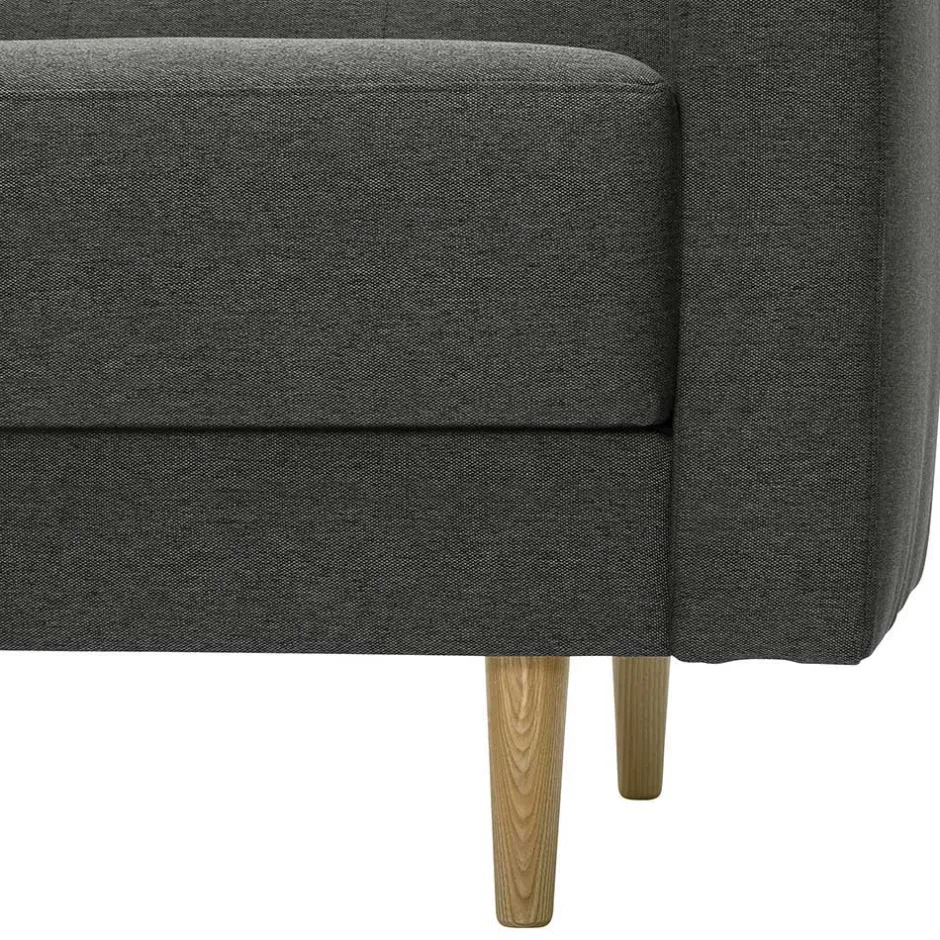 Pharao24 Zweisitzer Sofa Anthrazit Loytima> Wohnzimmercouch|Einzelsofa