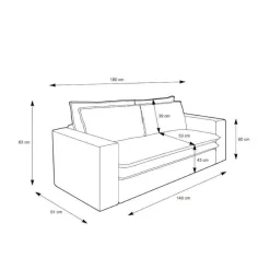 Pharao24 Zweisitzer Sofa Anthrazit Eltusa><noscript><img width=