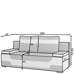 Pharao24 Zweisitzer Sofa Supreme><noscript><img width=